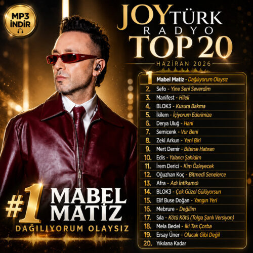 Çeşitli Sanatçılar Yeni JoyTürk Radyo Top 20 (Haziran 2026) Full Albüm İndir