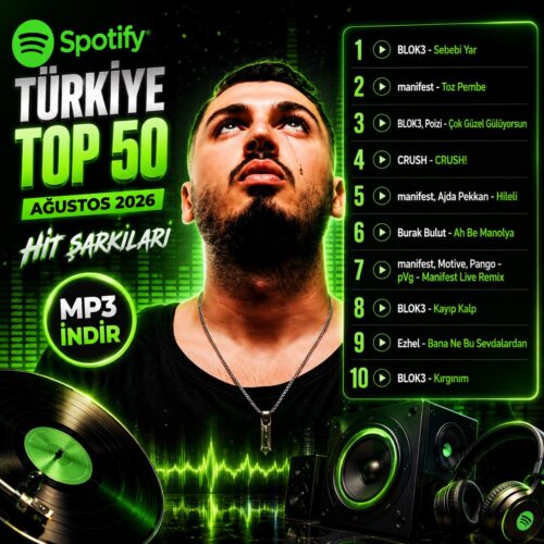 Çeşitli Sanatçılar Yeni Spotify Türkiye Top 50 (Ağustos 2026) Full Albüm İndir Çeşitli Sanatçılar Yeni Spotify Türkiye Top 50 (Ağustos 2026) Full Albüm İndir