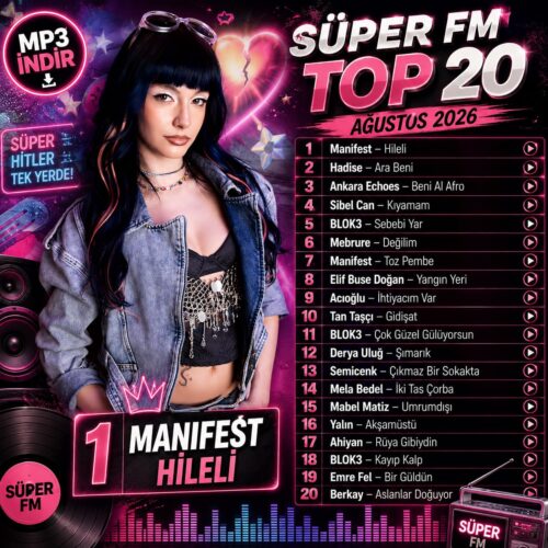 Çeşitli Sanatçılar Yeni Süper FM Top 20 Ağustos 2026 Full Albüm İndir Çeşitli Sanatçılar Yeni Süper FM Top 20 Ağustos 2026 Full Albüm İndir