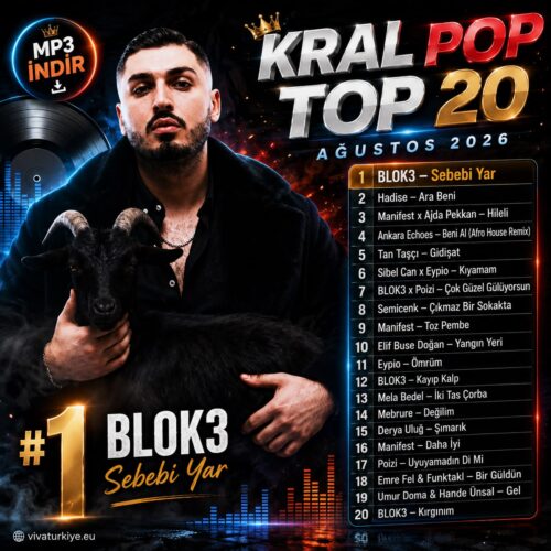Kral Pop Top 20 Ağustos 2026 MP3 İNDİR Çeşitli Sanatçılar - Kral Pop Top 20 Ağustos 2026 (2026) Full Albüm İndir