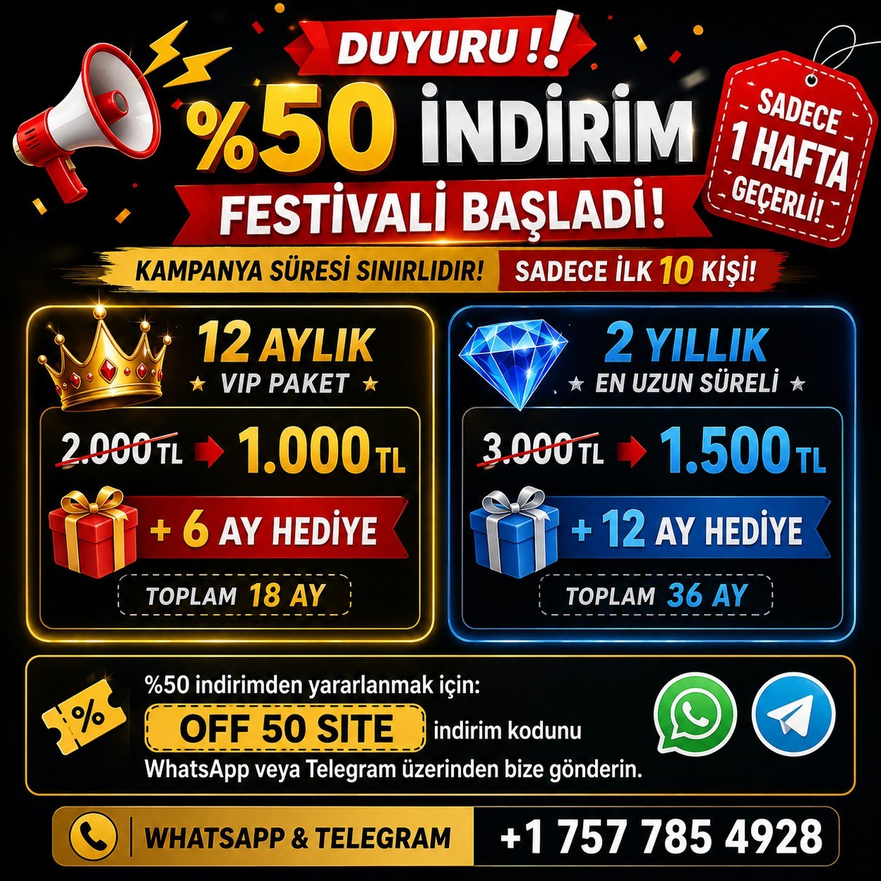 🎉 VivaTürkiye’de %50 İndirim Festivali Başladı! 🔥 🎉 VivaTürkiye’de %50 İndirim Festivali Başladı! 🔥