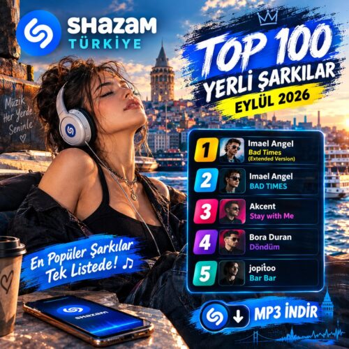 Çeşitli Sanatçılar Yeni Shazam Türkiye Top 100 (Eylül 2026) Full Albüm İndir