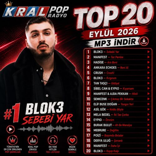 Çeşitli Sanatçılar Yeni Kral Pop Radyo Top 20 Eylül 2026 Full Albüm İndir Çeşitli Sanatçılar Yeni Kral Pop Radyo Top 20 Eylül 2026 Full Albüm İndir