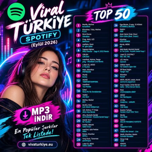 Çeşitli Sanatçılar Yeni Viral Türkiye Spotify (Eylül 2026) Full Albüm İndir Çeşitli Sanatçılar Yeni Viral Türkiye Spotify (Eylül 2026) Full Albüm İndir
