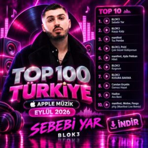 Top 100 Türkiye (Apple Müzik) Eylül 2026 İNDİR