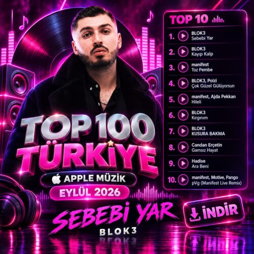 Top 100 Türkiye (Apple Müzik) Eylül 2026 İNDİR Çeşitli Sanatçılar - Top 100 Türkiye (Apple Müzik) Eylül 2026 (2026) Full Albüm İndir