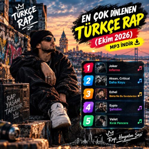 Çeşitli Sanatçılar Yeni En Çok Dinlenen Türkçe Rap (Ekim 2026) Full Albüm İndir Çeşitli Sanatçılar Yeni En Çok Dinlenen Türkçe Rap (Ekim 2026) Full Albüm İndir