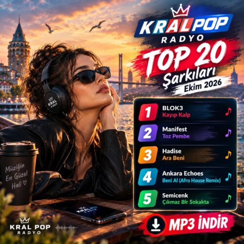 Kral Pop Radyo Top 20 Şarkıları Ekim 2026 MP3 İndir 6 Çeşitli Sanatçılar - Kral Pop Radyo Top 20 Şarkıları Ekim 2026 (2026) Full Albüm İndir