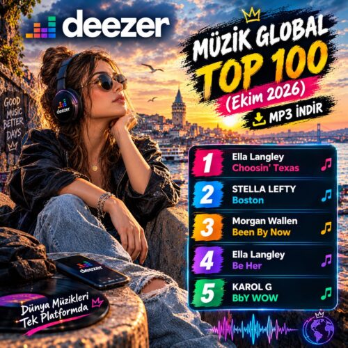 Deezer Müzik Global Top 100 (Ekim 2026) MP3 İndir 5 Çeşitli Sanatçılar - Deezer Müzik Global Top 100 (Ekim 2026) (2026) Full Albüm İndir
