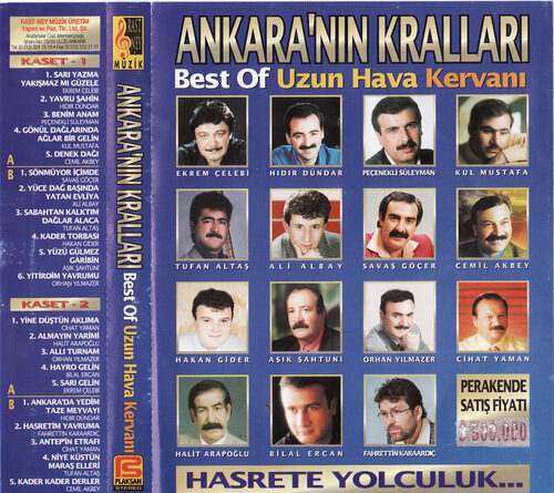 Çeşitli Sanatçılar Yeni Ankara'nın Kralları Best Of Uzun Hava Kervanı 1 Full Albüm İndir